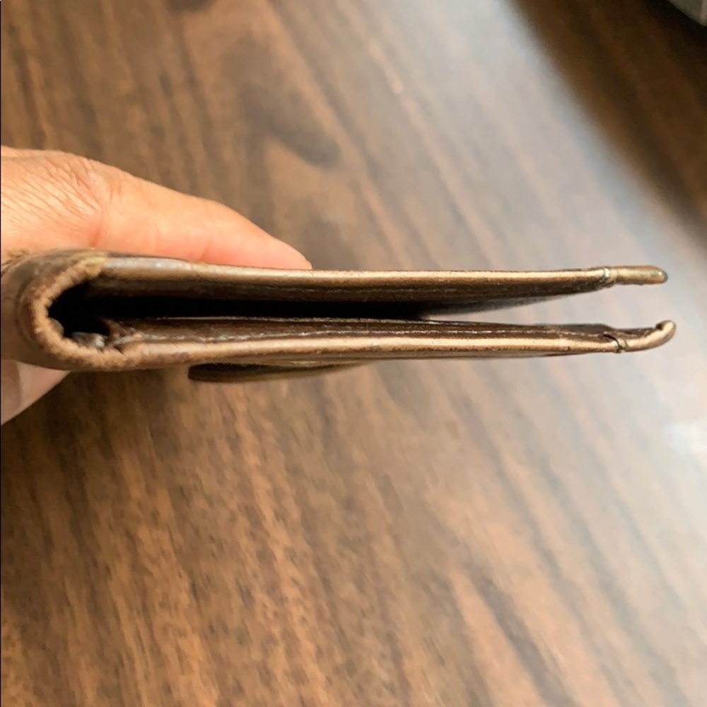 Vintage Dior Brown Leather Checkbook Gem